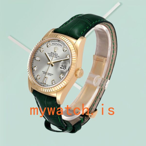 Rolex Day-Date Men’s m118138-0135 36mm Stainless Steel Grey Dial - Image 3