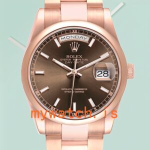 Rolex Day-Date 36mm 118205 Men’s President Bracelet/Oyster Bracelet Rose Gold-tone