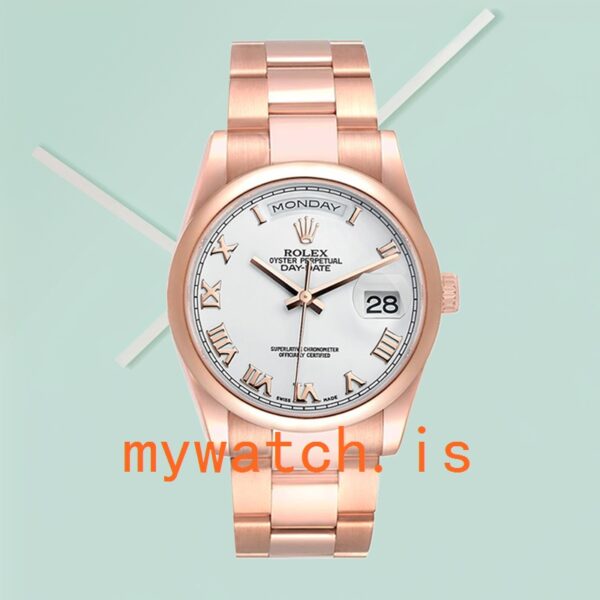 Rolex Day-Date 118205 36mm Men’s White Dial - Image 4