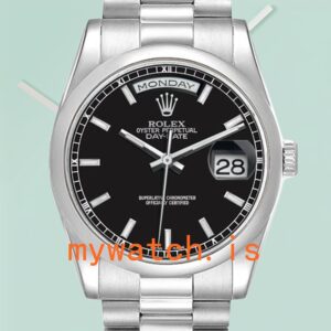 Rolex Day-Date 36mm 118206 Men’s Silver-tone Automatic