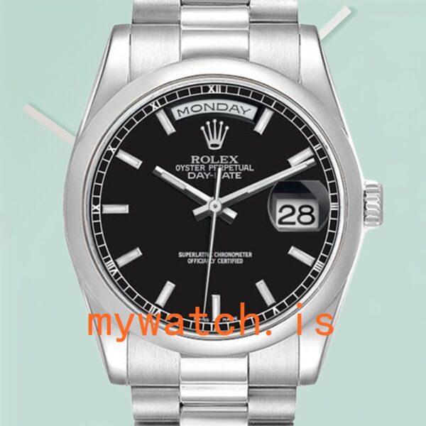 Rolex Day-Date 36mm 118206 Men’s Silver-tone Automatic