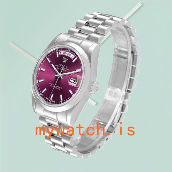 Rolex Day-Date Men’s 118206 36mm Stainless Steel - Image 4