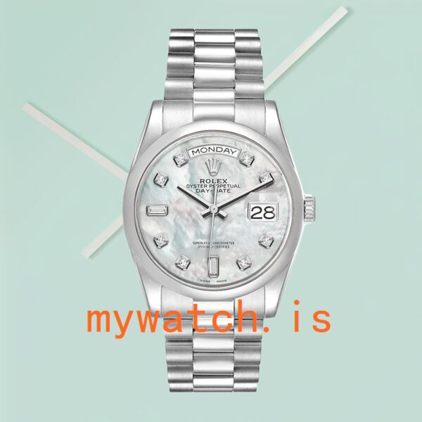 Rolex Day-Date 36mm 118206 Men’s Mother of Pearl Dial - Image 2