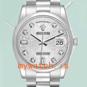 Rolex Day-Date 36mm 118206 Men’s Stainless Steel Automatic