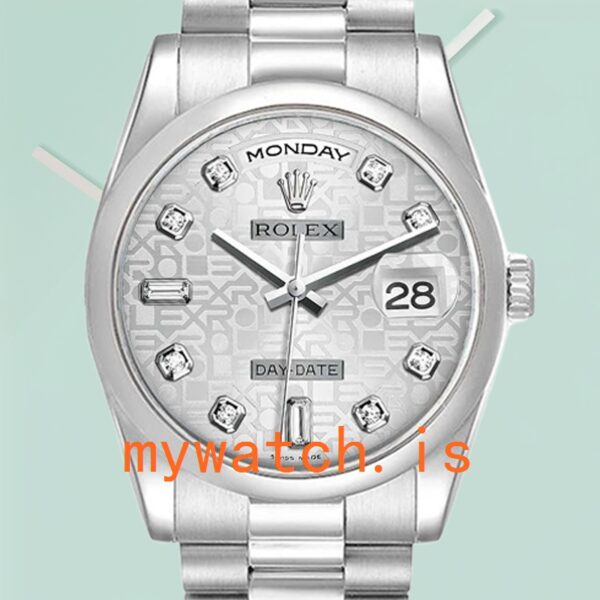 Rolex Day-Date 36mm 118206 Men’s Stainless Steel Automatic