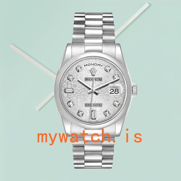Rolex Day-Date 36mm 118206 Men’s Stainless Steel Automatic - Image 2