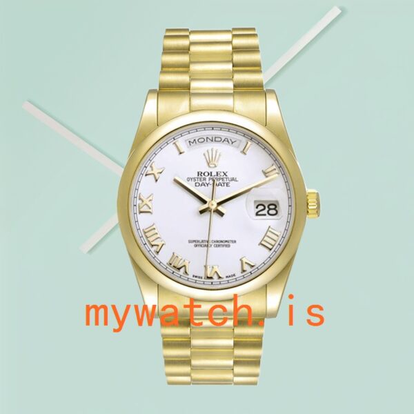 Rolex Day-Date 118208-73208 Men’s 36mm Gold-tone Stainless Steel - Image 4