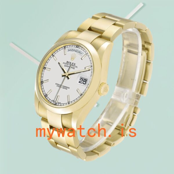 Rolex Day-Date 118208 Men’s 36mm Stainless Steel - Image 4