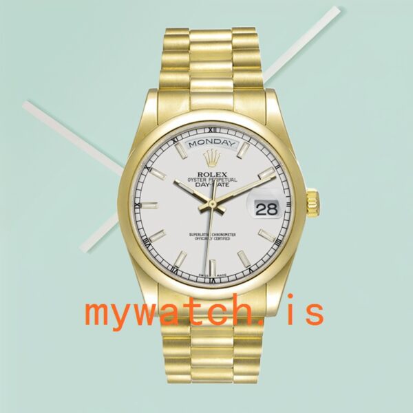 Rolex Day-Date 118208 Men’s 36mm Stainless Steel - Image 2