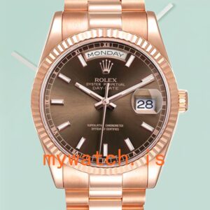 Rolex Day-Date 118235 Men’s 36mm Brown Dial
