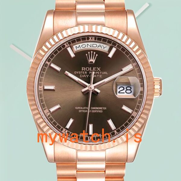 Rolex Day-Date 118235 Men’s 36mm Brown Dial
