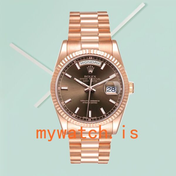 Rolex Day-Date 118235 Men’s 36mm Brown Dial - Image 2