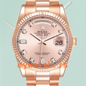 Rolex Day-Date 118235 36mm Men’s President Bracelet Rose Gold Dial