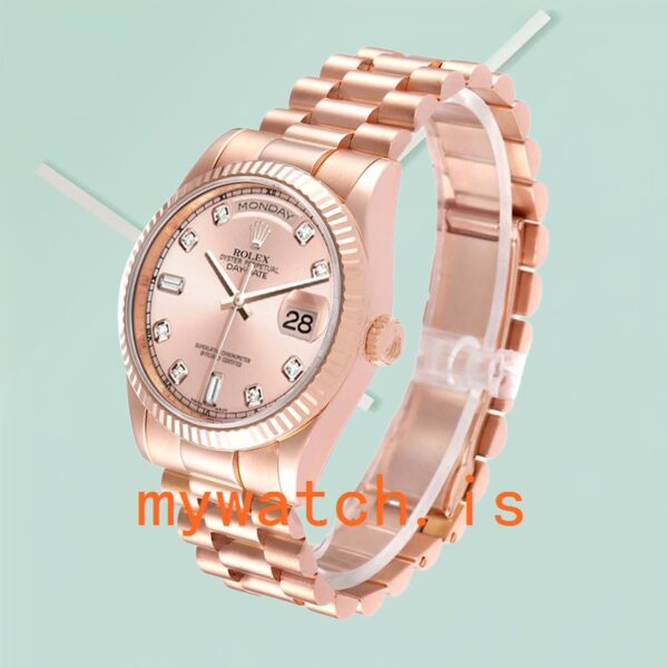 Rolex Day-Date 118235 36mm Men’s President Bracelet Rose Gold Dial - Image 4