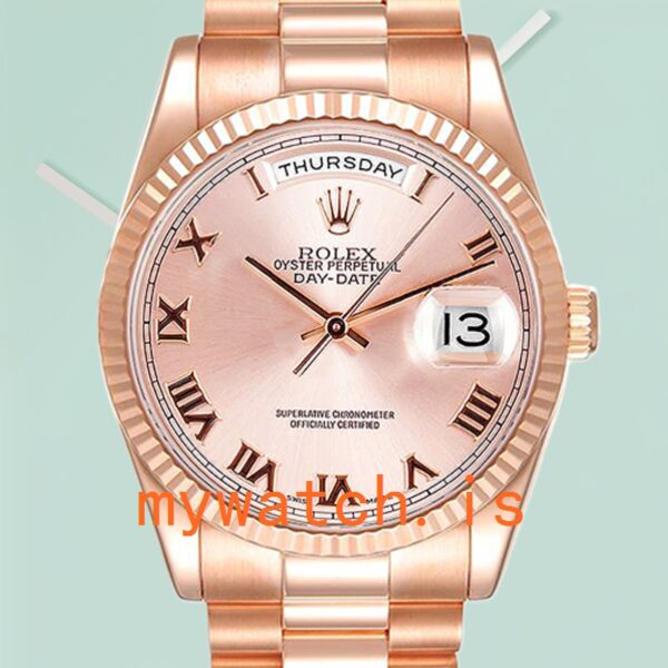 Rolex Day-Date Men’s 36mm 118235F-0001 Rose Gold-tone Rose Gold Dial