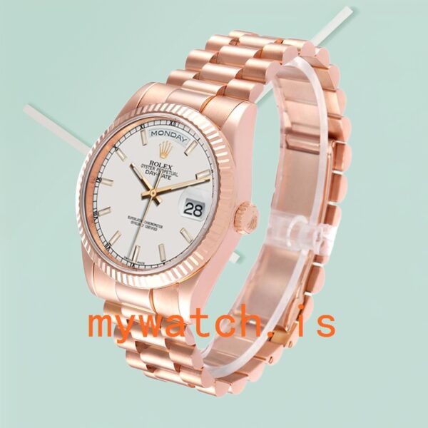 Rolex Day-Date 118235 36mm Men’s White Dial Rose Gold-tone - Image 4
