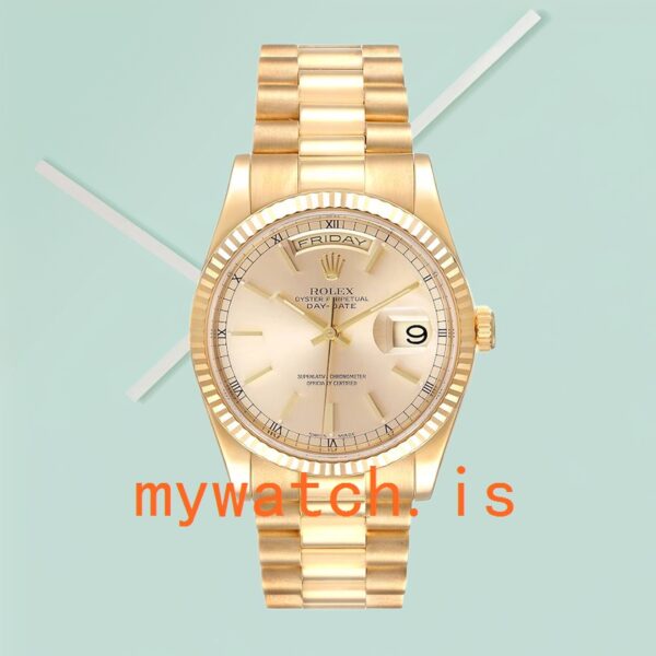 Rolex Day-Date Men’s 118238 36mm Champagne Dial - Image 3
