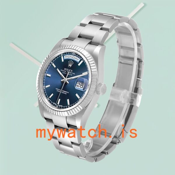 Rolex Day-Date Men’s 118239 36mm Blue Dial - Image 2