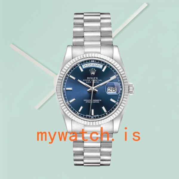 Rolex Day-Date Men’s 118239 36mm Blue Dial - Image 4
