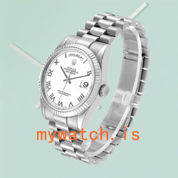 Rolex Day-Date 118239-83209 Men’s 36mm Silver-tone - Image 4