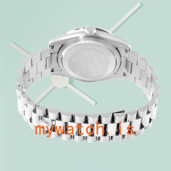 Rolex Day-Date Men’s 118296 36mm President Bracelet Silver-tone - Image 3