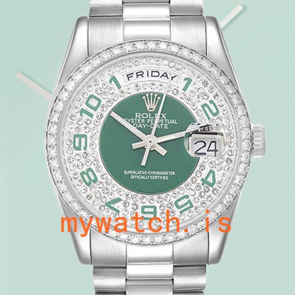 Rolex Day-Date 36mm Men’s 118346 President Bracelet Diamond Bezel