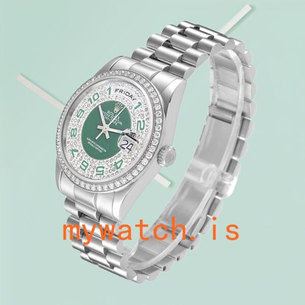 Rolex Day-Date 36mm Men’s 118346 President Bracelet Diamond Bezel - Image 4