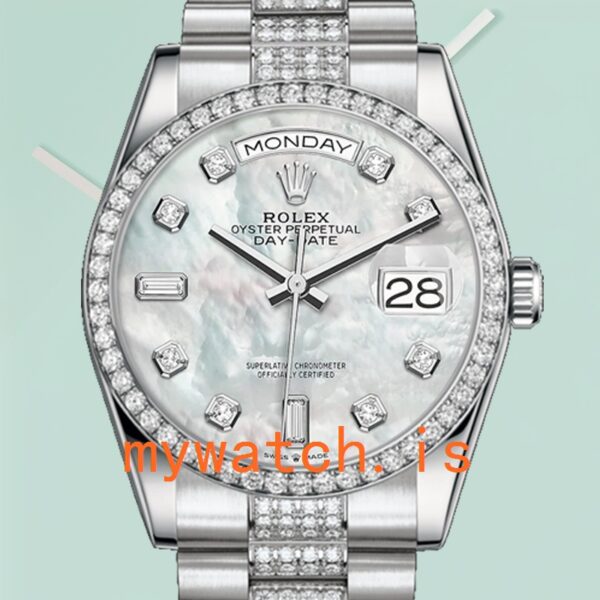 Rolex Day-Date 118346 36mm Men’s President Bracelet Mother of Pearl Dial