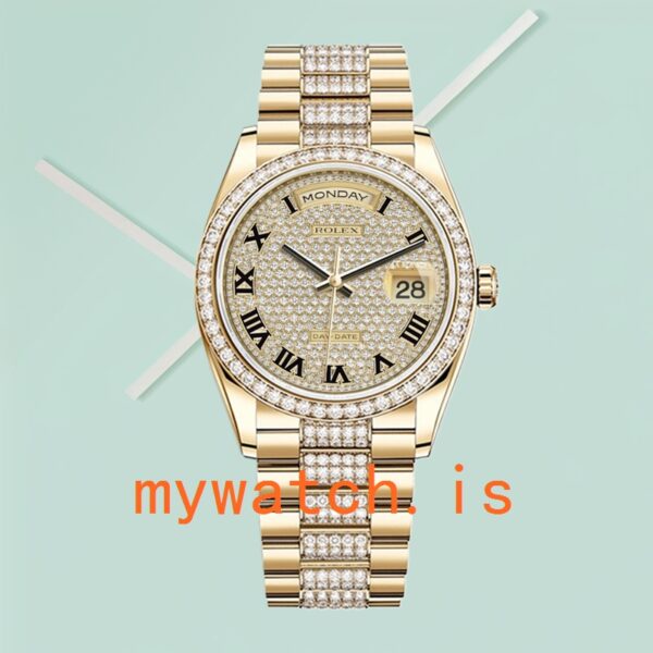 Rolex Day-Date Men’s 36mm m118348-0013 President Bracelet Champagne Dial - Image 2
