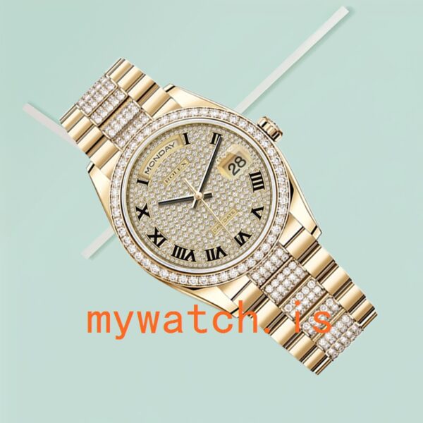 Rolex Day-Date Men’s 36mm m118348-0013 President Bracelet Champagne Dial - Image 5