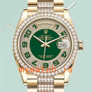 Rolex Day-Date 36mm Men’s m118348-0056 Green Dial
