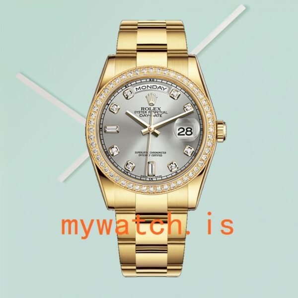 Rolex Day-Date 36mm Men’s m118348-0077 Automatic Grey Dial - Image 3