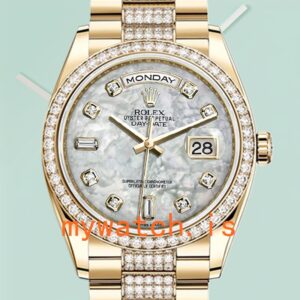 Rolex Day-Date m118348-0061 Men’s 36mm Diamond Bezel President Bracelet