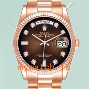 Rolex Day-Date 36mm Men’s m128235-0037 Brown Dial