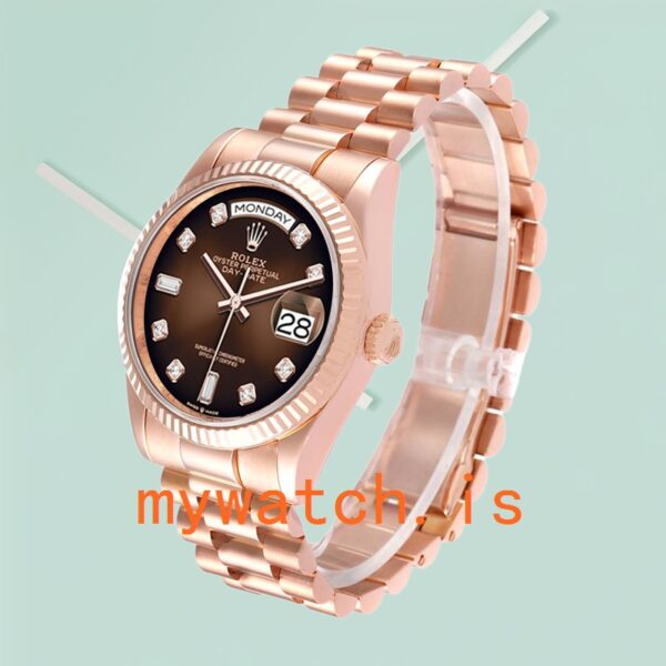 Rolex Day-Date 36mm Men’s m128235-0037 Brown Dial - Image 4
