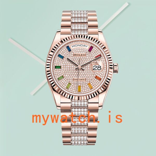 Rolex Day-Date Men’s 36mm m128235-0040 Rose Gold-tone - Image 2