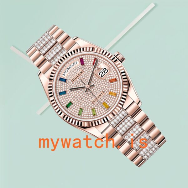 Rolex Day-Date Men’s 36mm m128235-0040 Rose Gold-tone - Image 4