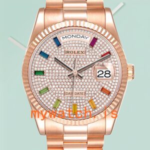 Rolex Day-Date Men’s 36mm m128235-0039 Automatic Rose Gold-tone