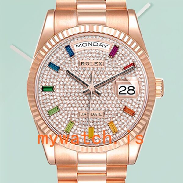 Rolex Day-Date Men’s 36mm m128235-0039 Automatic Rose Gold-tone