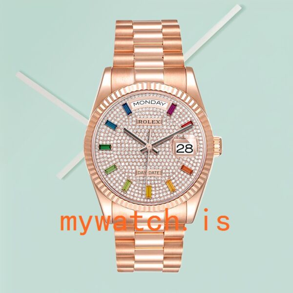 Rolex Day-Date Men’s 36mm m128235-0039 Automatic Rose Gold-tone - Image 2