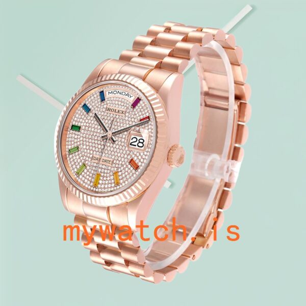 Rolex Day-Date Men’s 36mm m128235-0039 Automatic Rose Gold-tone - Image 4