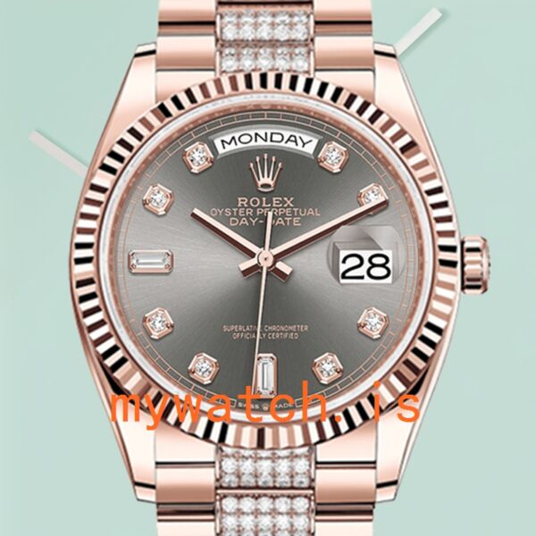 Rolex Day-Date Men’s 36mm m128235-0051 President Bracelet Grey Dial