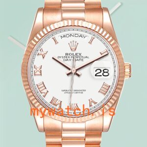 Rolex Day-Date Men’s 36mm m128235-0052 Rose Gold-tone