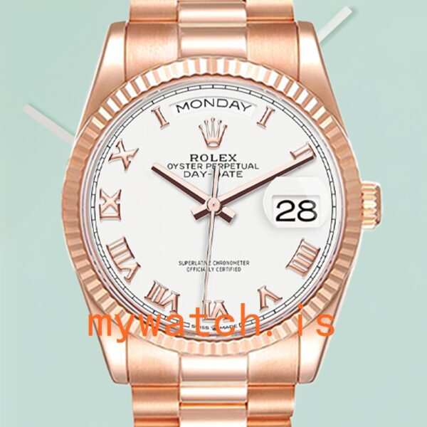 Rolex Day-Date Men’s 36mm m128235-0052 Rose Gold-tone
