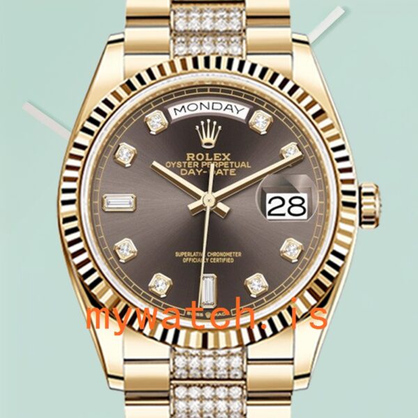 Rolex Day-Date Men’s 36mm m128238-0024 Brown Dial