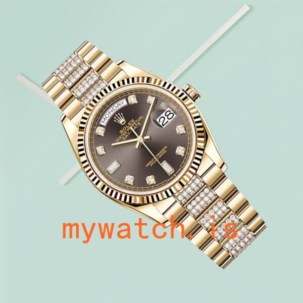 Rolex Day-Date Men’s 36mm m128238-0024 Brown Dial - Image 4
