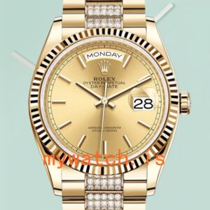 Rolex Day-Date m128238-0046 36mm Men’s Champagne Dial Stainless Steel