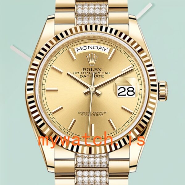 Rolex Day-Date m128238-0046 36mm Men’s Champagne Dial Stainless Steel