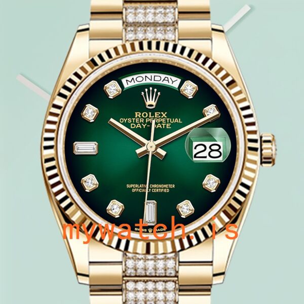 Rolex Day-Date 36mm m128238-0070 Men’s Stainless Steel Gold-tone