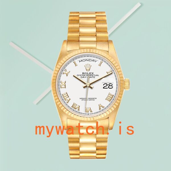 Rolex Day-Date 36mm Men’s 128238 White Dial Stainless Steel - Image 3